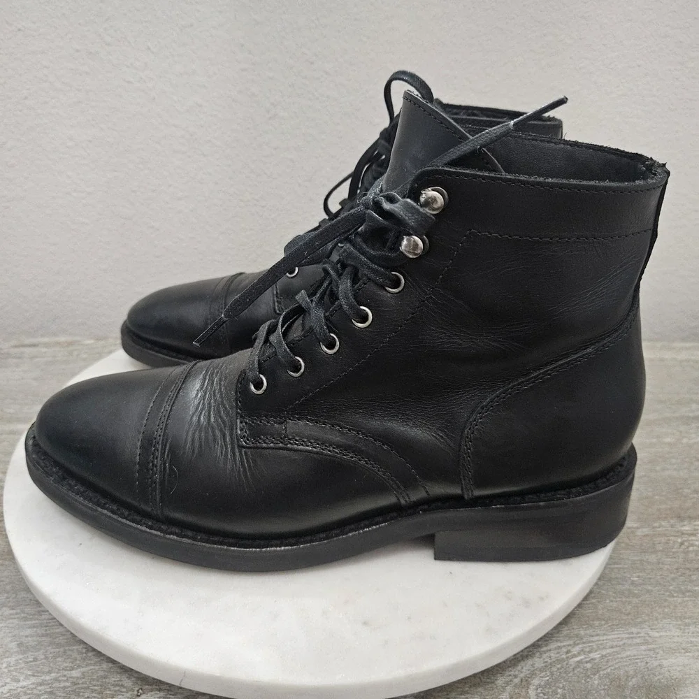 Thursday Boot Company Everyday Captain Black Leather Boots Men's 8.5